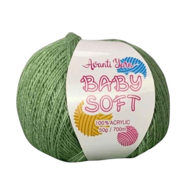 Пряжа Avanti Yarn Baby Soft №G032 фисташковый (акрил) 50 г, 700 м G032 фото Пряжа Avanti Yarn Baby Soft №G032 фисташковый (акрил) 50 г, 700 м G032 фото