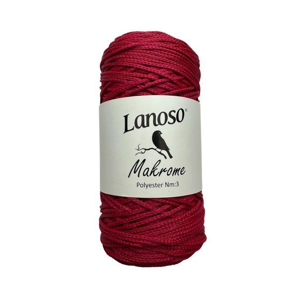 Пряжа Lanoso Macrame №356 малиновий, поліпропілен нитки для в'язання гачком 356 фото Пряжа Lanoso Macrame №356 малиновий, поліпропілен нитки для в'язання гачком 356 фото