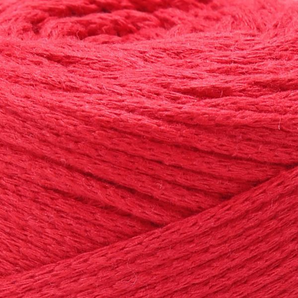 Пряжа YarnArt Macrame Cotton №773 червоний, напівбавовняна нитки для в'язання сумок та макраме 773 фото