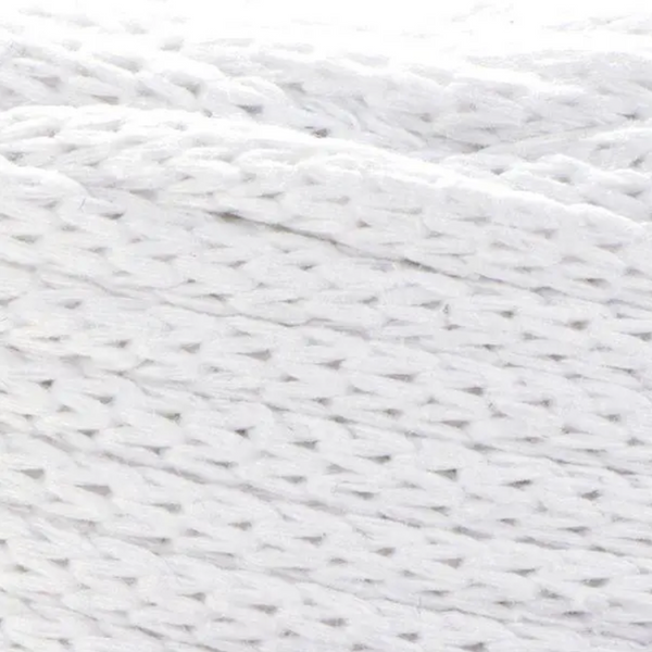 Пряжа Yarnart Macrame Cord 5 мм №751 білий, напівбавовна, нитки для плетіння макраме 751 фото