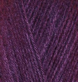 Пряжа Alize Angora Gold (Ангора Голд) №111 сливовый, шерсть с акрилом, нитки для вязания 111 фото
