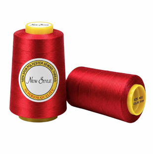 Швейные нитки (бобина) New Style 40/2 color №10 красный 10 фото