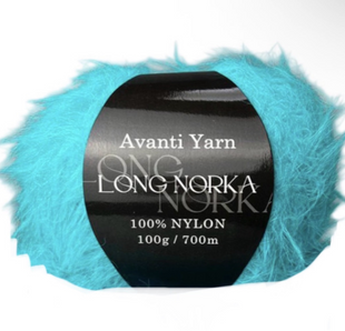Пряжа Avanti Yarn LONG NORKA №90 насичений небесний, пряжа нейлон, для ручного в'язання спицями та гачком 90 фото