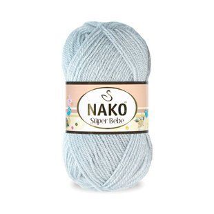 Пряжа Nako Super Bebe №4895 сірий (акрил) 50 г, 180 м 4895 фото
