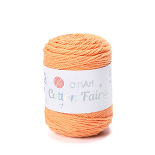 Пряжа YarnArt Cotton Fair 4/4 №5532 светло-оранжевый (хлопковая) 50 г, 80 м 5532 фото