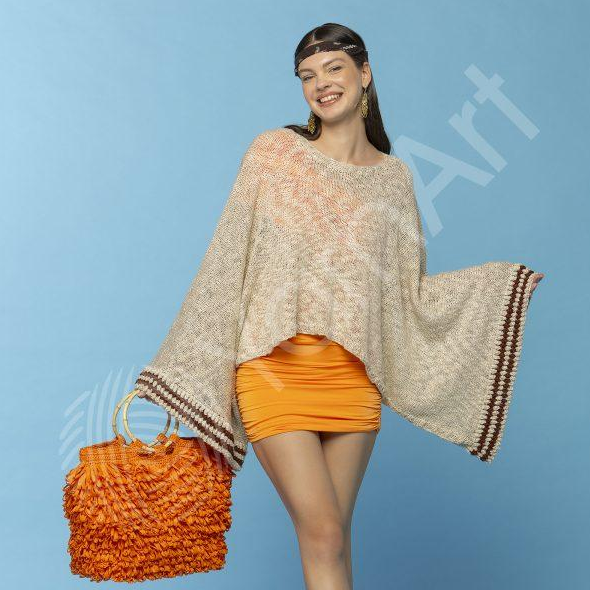 Пряжа YarnArt Linen Soft №7301, бавовна, віскоза з льоном, нитки для вʼязання спицями та гачком 7301 фото