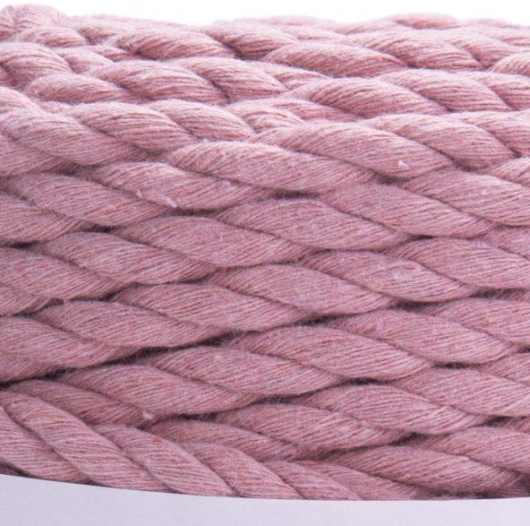 Пряжа YarnArt Macrame Rope 9 мм №792 розовый шнур для макраме 792 фото