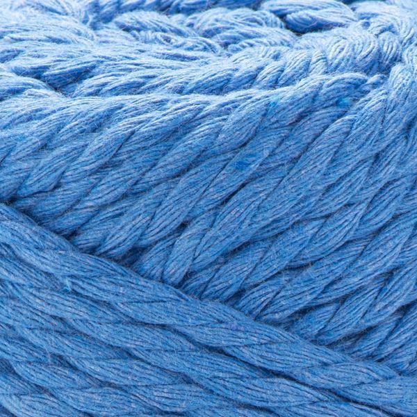 Пряжа YarnArt Macrame Rope 3 мм №786 синий, шнур для плетения макраме 786 фото