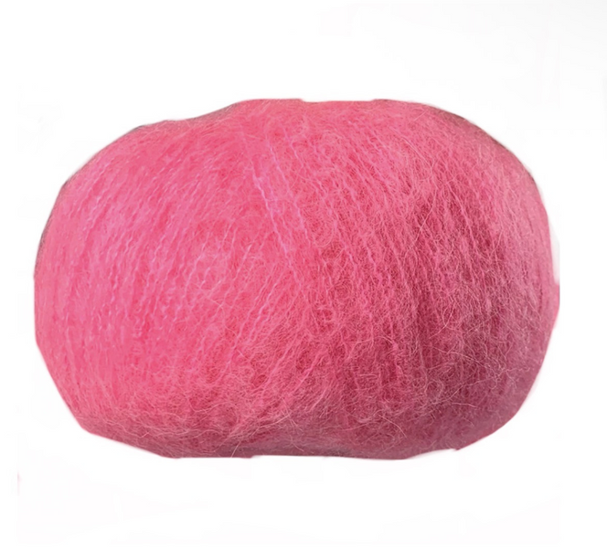Пряжа Avanti Yarn Alpaca Lux №678 яскраво-рожевий, пряжа напіввовняна, для в'язання гачком и спицями 678 фото