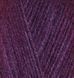 Пряжа Alize Angora Gold (Ангора Голд) №111 сливовый, шерсть с акрилом, нитки для вязания 111 фото 2