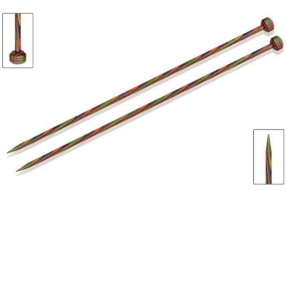 Спицы прямые 25 см №4.5 Symfonie Wood KnitPro деревянные 20204 фото