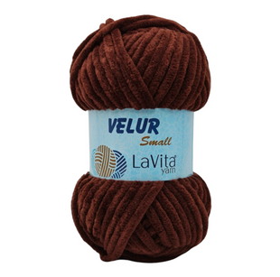 Пряжа Lavita Yarn Velur Small №7203 кофе (велюр) 50 г, 60 м 7203 фото