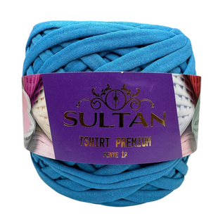 Пряжа Sultan TSHIRT PREMIUM (Шірт Преміум) №1016 блакитний (Трикотажна пряжа, нитки для в'язання) 1016 фото