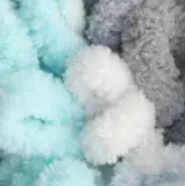 Пряжа Alize Puffy Fine Color (Пуффи Файн Колор) №5939 плюшевая нитки для вязания руками 5939 фото
