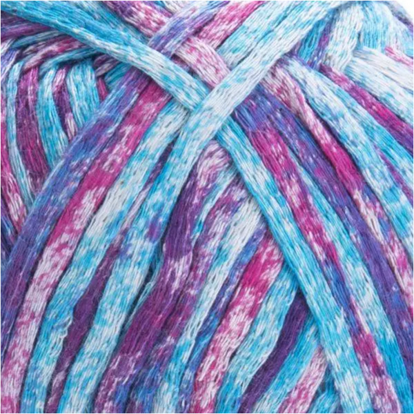 Пряжа Yarnart Cotton Fusion №3652 - хлопок секционной покраски для вязания спицами и крючком 3652 фото