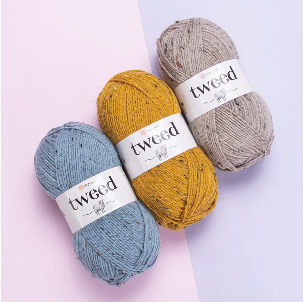YarnArt TWEED (Твід) № 234 джинс (Пряжа напіввовняна, нитки для в'язання) 234 фото
