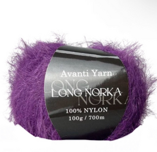 Пряжа Avanti Yarn LONG NORKA №94 фіолетовий, пряжа нейлон, для ручного в'язання спицями та гачком 94 фото