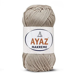 Пряжа Ayaz Makreme №260 беж, пряжа макраме, для сумок та декору 260 фото