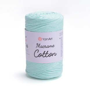 Пряжа YarnArt Macrame Cotton №775 м'ятний, напівбавовняна нитки для в'язання сумок та макраме 775 фото
