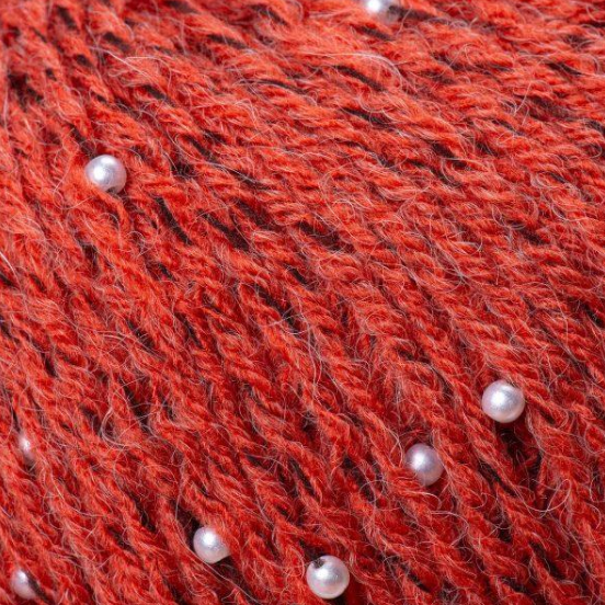 Пряжа YarnArt Alpaca Gold Beaded №3604 терракотовый (альпака с декоративными бусинами) 50 г, 140 м 3604 фото