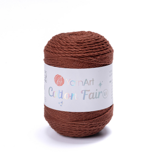 Пряжа YarnArt Cotton Fair 8/4 №5524 коричневый (хлопковая) 50 г, 160 м 5524 фото Пряжа YarnArt Cotton Fair 8/4 №5524 коричневый (хлопковая) 50 г, 160 м 5524 фото