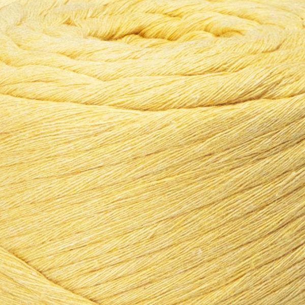 Пряжа Yarnart TWISTED MACRAME 3 мм №764 жовтий, нитки для в'язання макраме 764 фото