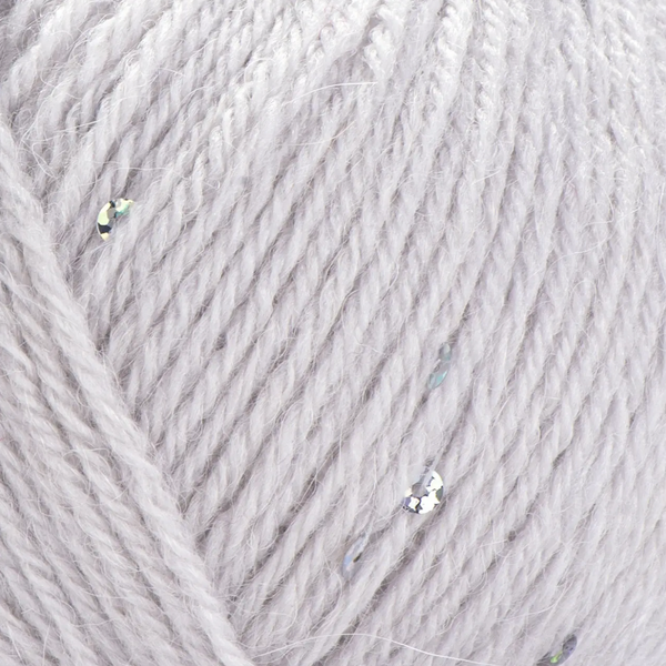 Пряжа YarnArt Alpaca Gold Paillettes №9303 светло-серый, альпака с паеткой, нитки для вязания спицами и крючком 9303 фото