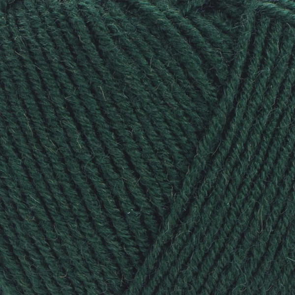 Пряжа Yarnart Merino De Luxe 50 №590 темно-зеленый, полушерсть, нитки для вязания спицами и крючком 590 фото