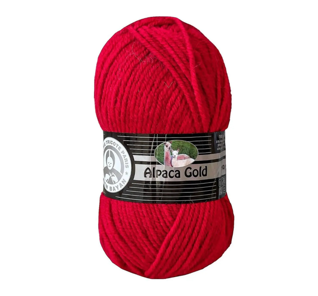Пряжа Madame Tricote Paris Alpaca Gold (Альпака Голд) №033 красный, шерсть, нитки для вязания 033 фото Пряжа Madame Tricote Paris Alpaca Gold (Альпака Голд) №033 красный, шерсть, нитки для вязания 033 фото