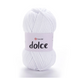 Пряжа Yarnart Dolce №741 белый - плюшевая, велюр для вязания спицами и крючком 741 фото 1