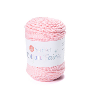 Пряжа YarnArt Cotton Fair 4/4 №5535 светло-розовый (хлопковая) 50 г, 80 м 5535 фото