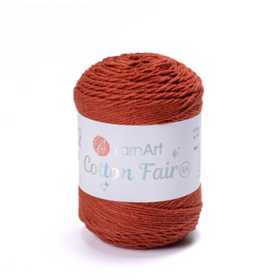 Пряжа YarnArt Cotton Fair 8/4 №5526 кирпичный (хлопковая) 50 г, 160 м 5526 фото