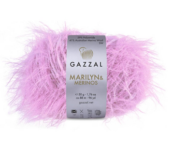 Пряжа Gazzal Marilyn Merinos (вовна мериноса, поліамід) 50г, 88 м