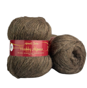 Пряжа Avanti Yarn Fluffy Alpaca №056 коричневый (альпака, меринос, акрил, нейлон) 100 г, 330 м 056 фото