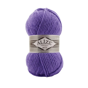 Пряжа Alize Superlana Maxi (Суперлана Макси) №851 барвинок, нитки толстые для вязания 851 фото
