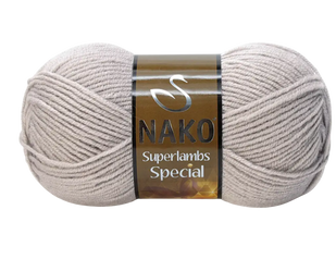 Пряжа Nako Superlambs Special №2744 норка (напіввовна) 100 г, 200 м 2744 фото
