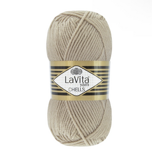 Пряжа LaVita Chells №9678 бежевий (акрил) 100 г, 170 м 9678 фото