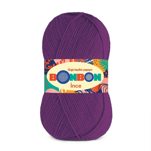 Пряжа Nako Bonbon Ince №98585 фіолетовий (акрил) 100 г, 300 м 98585 фото