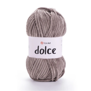 Пряжа Yarnart Dolce №854 бежевий - плюшева, велюр для в'язання спицями і гачком 854 фото