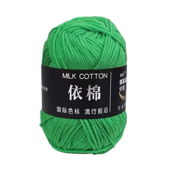 Пряжа MILK COTTON (Мілк Коттон) №80 зелений, пряжа напівбавовна, нитки для в'язання спицями та гачком 80 фото Пряжа MILK COTTON (Мілк Коттон) №80 зелений, пряжа напівбавовна, нитки для в'язання спицями та гачком 80 фото