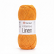 Пряжа YarnArt Intense Linen №4116 жовтий меланж, віскоза з льоном, для ручного в'язання спицями та гачком 4116 фото 1