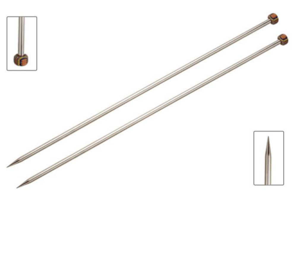 Спиці прямі 35 см №10 KnitPro Nova Metal 10226 фото