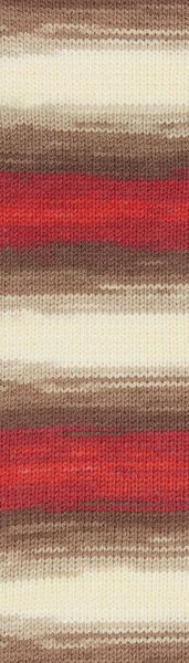Пряжа Alize Baby Best Batik №4574 акрил з бамбуком, нитки для в'язання спицями та гачком 4574 фото