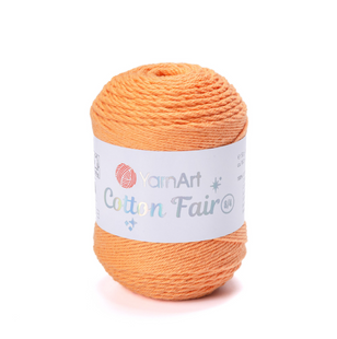 Пряжа YarnArt Cotton Fair 8/4 №5532 светло-оранжевый (хлопковая) 50 г, 160 м 5532 фото