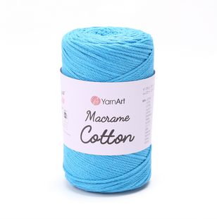 Пряжа YarnArt Macrame Cotton №780 морська хвиля, напівбавовняна нитки для в'язання сумок та макраме 780 фото