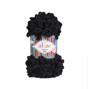 Пряжа Alize Puffy Fine №770 графитовый (100% микрополиэстер) 100 г, 14,5 м 770 фото