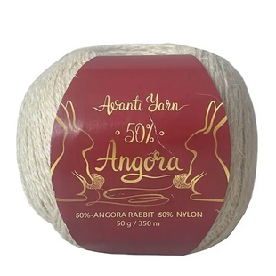 Пряжа Avanti Yarn Angora 50 (Ангора 50) №F56 светлая норка, нитки ангора для вязания спицами и крючком F56 фото