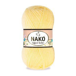 Пряжа Nako Super Bebe №215 світло-жовтий (акрил) 50 г, 180 м 215 фото