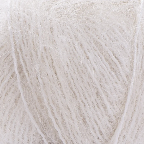 Пряжа YarnArt Mohair Trendy №1003 кремовий, мохер, нитки для в'язання спицями і гачком 1003 фото