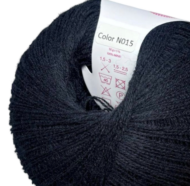 Пряжа Avanti Yarn Baby Soft №N015 глубокая ночь (акрил) 50 г, 700 м N015 фото